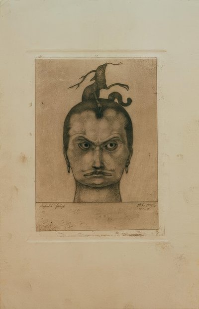 Threatening Head by Paul Klee